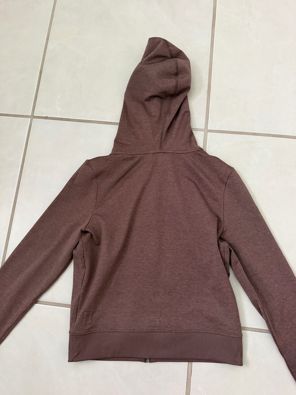 Vuori Halo Mini Women's Brown Zip Hoodie - Picture 2 of 6